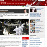 Gaia: The ‘impossible space mission’ ready to fly (BBC, 21 Aug 2013)