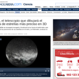 Gaia, el telescopio que dibujará el mapa de estrellas más preciso en 3D (La Vanguardia, 29 Jun 2013)