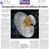Europa quiere censar mil millones de astros, Diario de Noticias, 3 Dec 2013