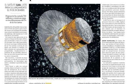 Europa quiere censar mil millones de astros, Diario de Noticias, 3 Dec 2013