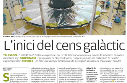 L’inici del cens galàctic (El Punt Avui+, 3 Dec 2013)