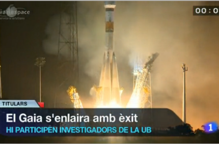 El Gaia s’enlaira amb èxit (TVE Catalunya, 19 Dec 2013)