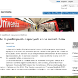 Presentació de la participació espanyola en la missió Gaia (UB news, 30 Oct 2012)