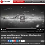 Josep Manel Carrasco: «Gaia ens dóna la posició de mil milions d’estrelles» (Informatius de Catalunya Ràdio, 14 Set 2016)